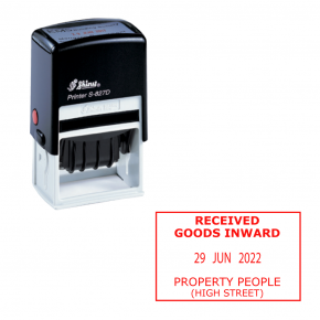 Shiny Self Inking Date Stamp S-827D