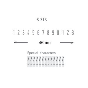 Shiny S313 Numbering 13 Digit Stamp
